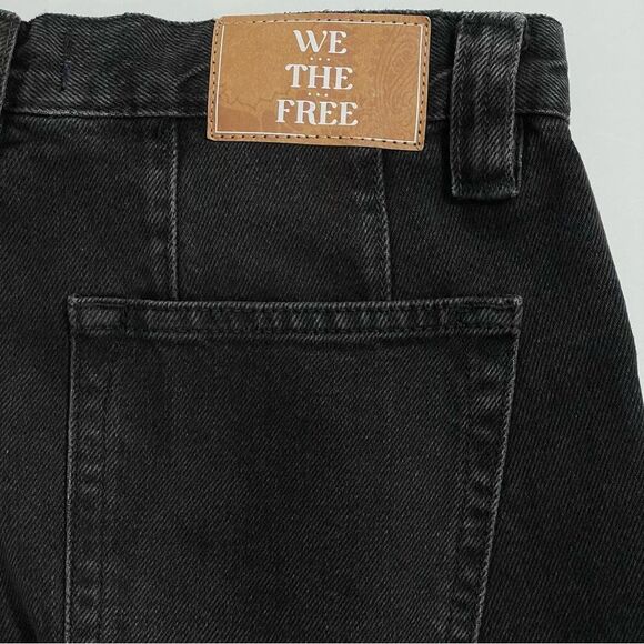 NWT We The Free Jeans Size 26 Free People‎ Black Curvy Siren Low Rise Straight - Picture 5 of 9